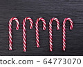 Striped Red Christmas Candy Canes 64773070