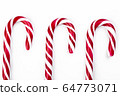 Striped Red Christmas Candy Canes 64773071