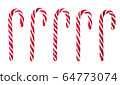Striped Red Christmas Candy Canes 64773074