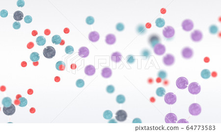 Chemical molecules 3D illustration Chemical molecules 3D illustration 64773583