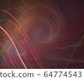 Abstract fractal pattern on black background 64774543