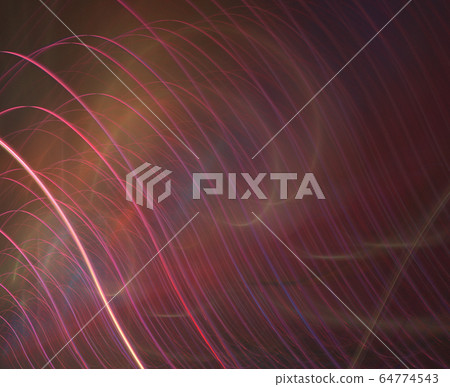 Abstract fractal pattern on black background Abstract fractal pattern on black background 64774543