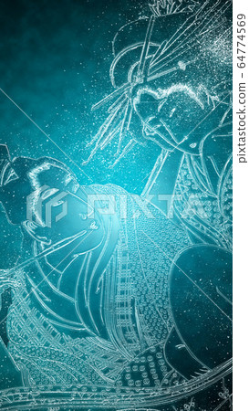 Ukiyoe Men and Women 3 Crystal 64774569
