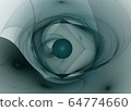 Abstract fractal pattern on black background 64774660