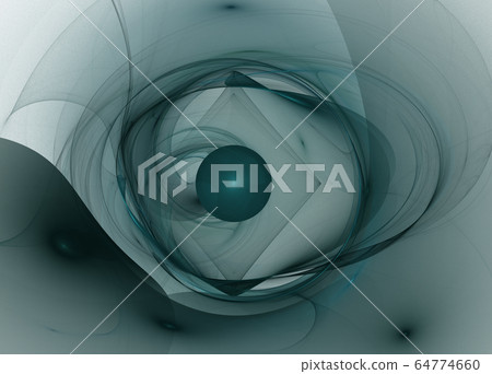 Abstract fractal pattern on black background Abstract fractal pattern on black background 64774660