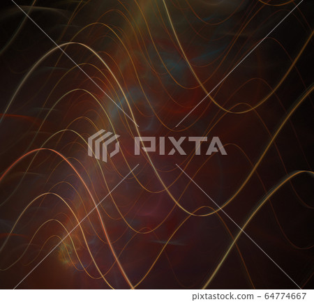 Abstract fractal pattern on black background 64774667