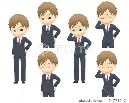 [Shining A] White male suit medium front 64775042