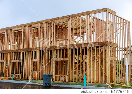 New construction of a house Framed New New construction of a house Framed New 64776746