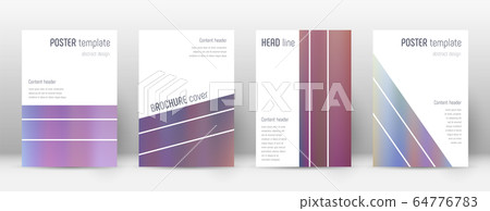 Flyer layout. Geometric majestic template for Broc 64776783