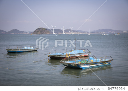 Ship moored at the dock 64776934