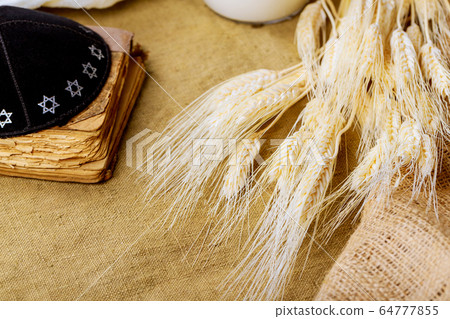 Traditional Shavuot the harvest season Jewish 64777855