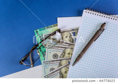 Financial stimulus bill USA dollar cash banknote Financial stimulus bill USA dollar cash banknote 64778025