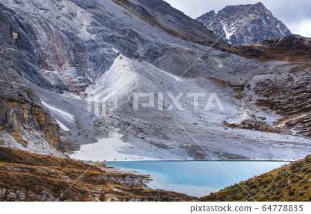 Milk lake at Doacheng Yading National park, Milk lake at Doacheng Yading National park, 64778835