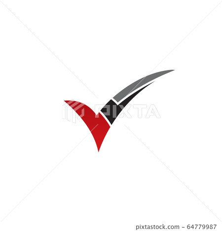 Check mark logo design vector template - Stock Illustration [64779987 ...