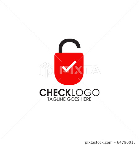 Cross Check Icon Logo Design Vector Template Stock Illustration