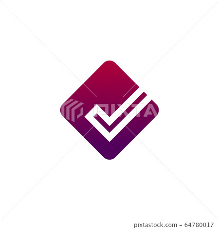 Check In Logo Design Check mark logo design vector template - Stock Illustration [64780017 ...