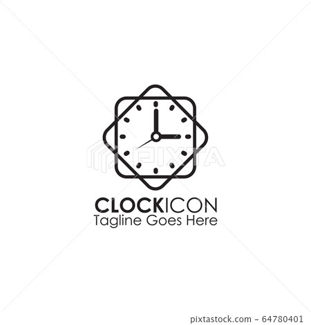 Clock icon logo design vector template Clock icon logo design vector template 64780401