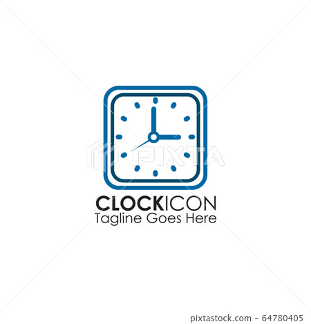 Clock icon logo design vector template Clock icon logo design vector template 64780405