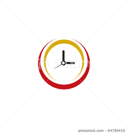 Clock icon logo design vector template 64780410
