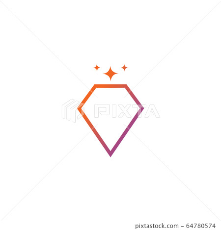 Diamond icon illustration vector template - Stock Illustration ...