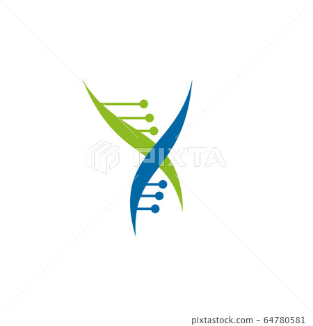 DNA Molecule logo design vector template - Stock Illustration [64780581 ...