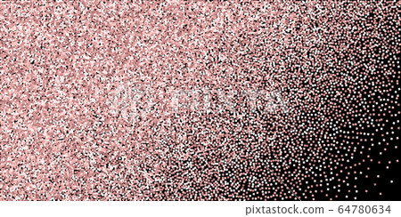 Pink gold glitter luxury sparkling confetti. Scatt Pink gold glitter luxury sparkling confetti. Scatt 64780634