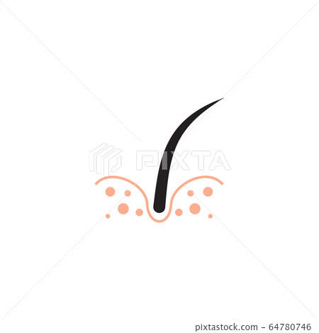 Hair treatment icon logo design template 64780746
