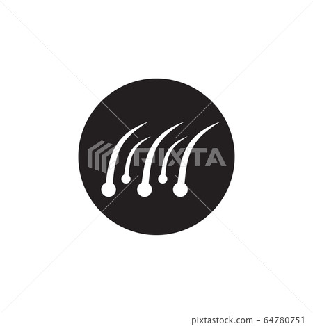 Hair treatment icon logo design template Hair treatment icon logo design template 64780751