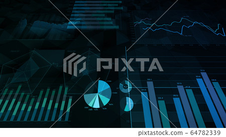 業務圖數據圖表數字世界3d圖背景背景 64782339