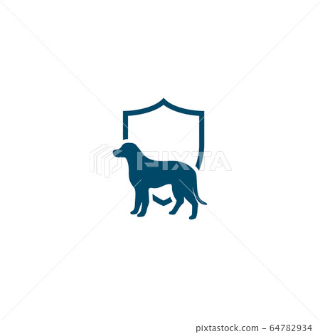Dog icon logo design vector illustration template Dog icon logo design vector illustration template 64782934