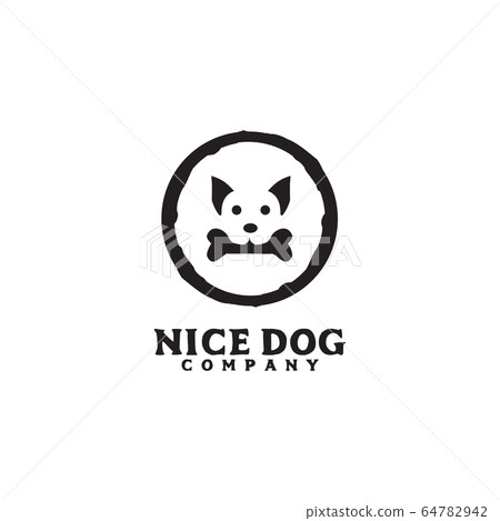 Dog icon logo design vector illustration template 64782942