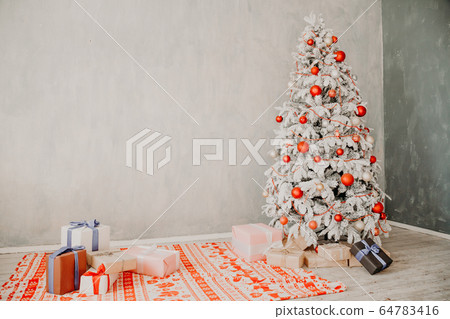 Merry Christmas tree gifts new year House Interior 64783416