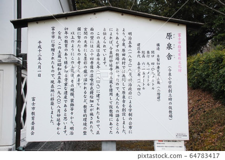 富士市（靜岡縣富士市）原宿指定有形文化財產的說明板 64783417
