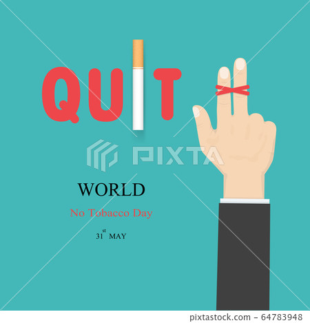 Human hands and cigarette.Quit Tobacco vector logo Human hands and cigarette.Quit Tobacco vector logo 64783948