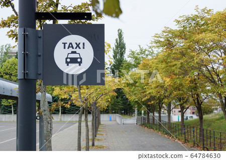 Taxi stand information board Taxi stand information board 64784630