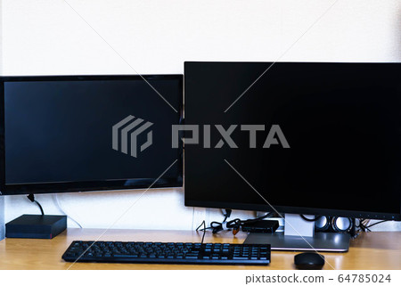 [Work from home] Dual display, keyboard and mouse [Telework] 64785024