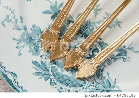 Antique metal cocktail spoons 64785192