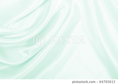 Smooth elegant green silk or satin luxury cloth 64785613