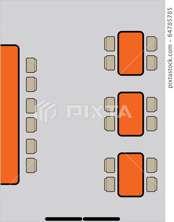 layout map show table in restaurant Vector layout map show table in restaurant Vector 64785785