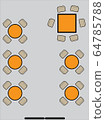 layout map show table in restaurant Vector 64785788