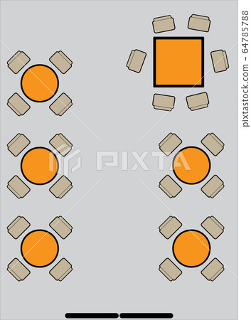 layout map show table in restaurant Vector layout map show table in restaurant Vector 64785788