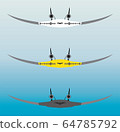 blendedwing Passenger Airplane Vector 64785792