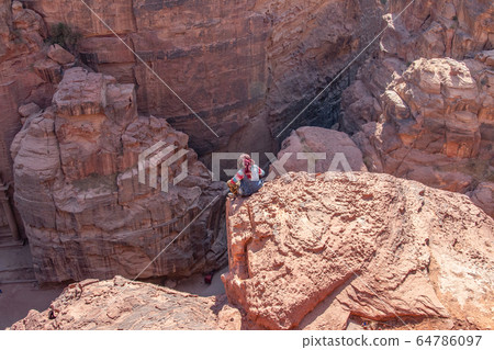 Jordan ancient city Petra ruins Jordan ancient city Petra ruins 64786097