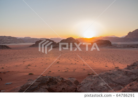Wadi Rum desert in southern Jordan 64786291