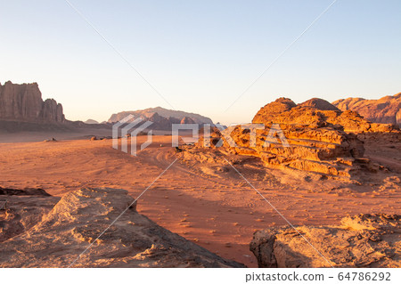 Wadi Rum desert in southern Jordan Wadi Rum desert in southern Jordan 64786292