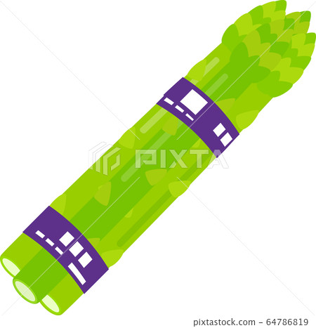 Asparagus bundled with tape Asparagus bundled with tape 64786819
