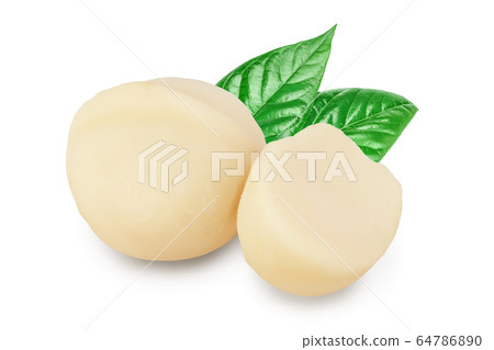 macadamia nuts isolated on white background with clipping path and full depth of field macadamia nuts isolated on white background with clipping path and full depth of field 64786890