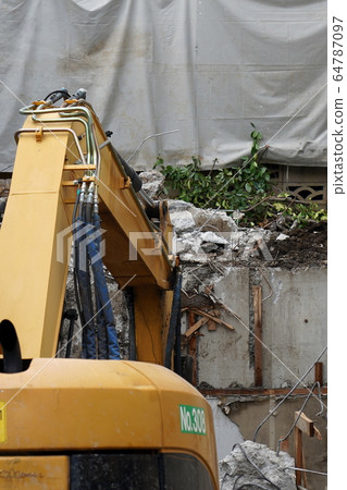 Housing demolition work Housing demolition work 64787097