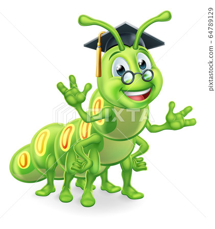 Graduate Caterpillar Book Worm Graduate Caterpillar Book Worm 64789129