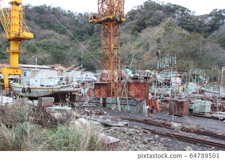 Abandoned shipyard Abandoned shipyard 64789501